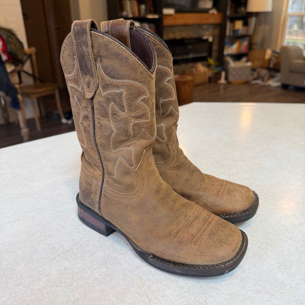 Roper Cowboy Western Boots Leather Little Kids Size 13